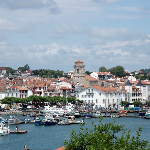 Vue sur Saint Jean de Luz et sa baie, Pays Basque